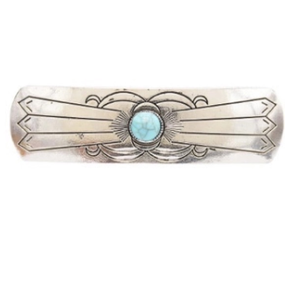 Boho Silver Tone Hair Clip - Picture 3 of 5